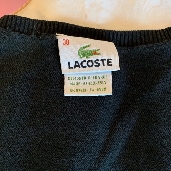 Lacoste V neck Sweater - Picture 3 of 5